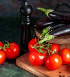alimentos editados, tomate y berenjenas
